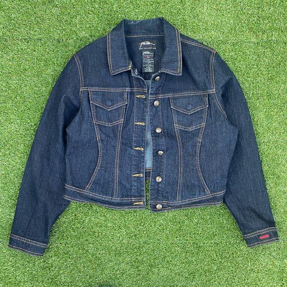 FUBU The Collection 2000's Women's Y2K Denim Jean Jacket - Picture 1 of 6